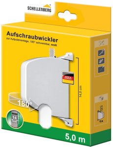 Aufschraubwickler System MINI - weiß, schwenkbar - Art.Nr.: 50503