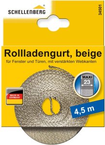 Rollladengurt 23 mm - 4,5 m - System MAXI - verschiedene Farben