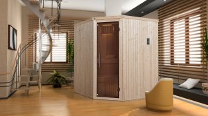 Sauna KIRUNA 2 - 230-V-Sauna - 194x177x199 cm - verschiedene Öfen verfügbar